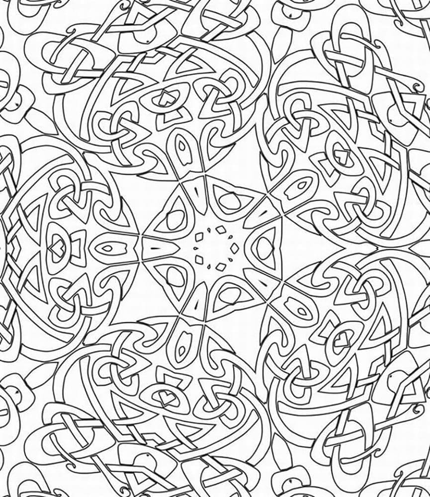 Abstract Free Printable Coloring Page