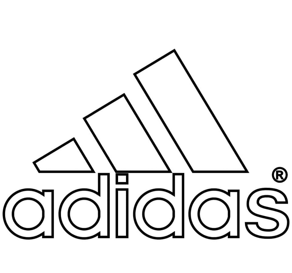 Adidas Logo Printable Coloring Page