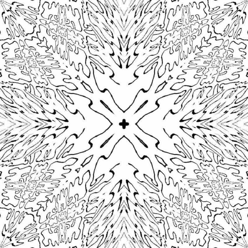 Amazing Abstract Pattern Printable Coloring Page