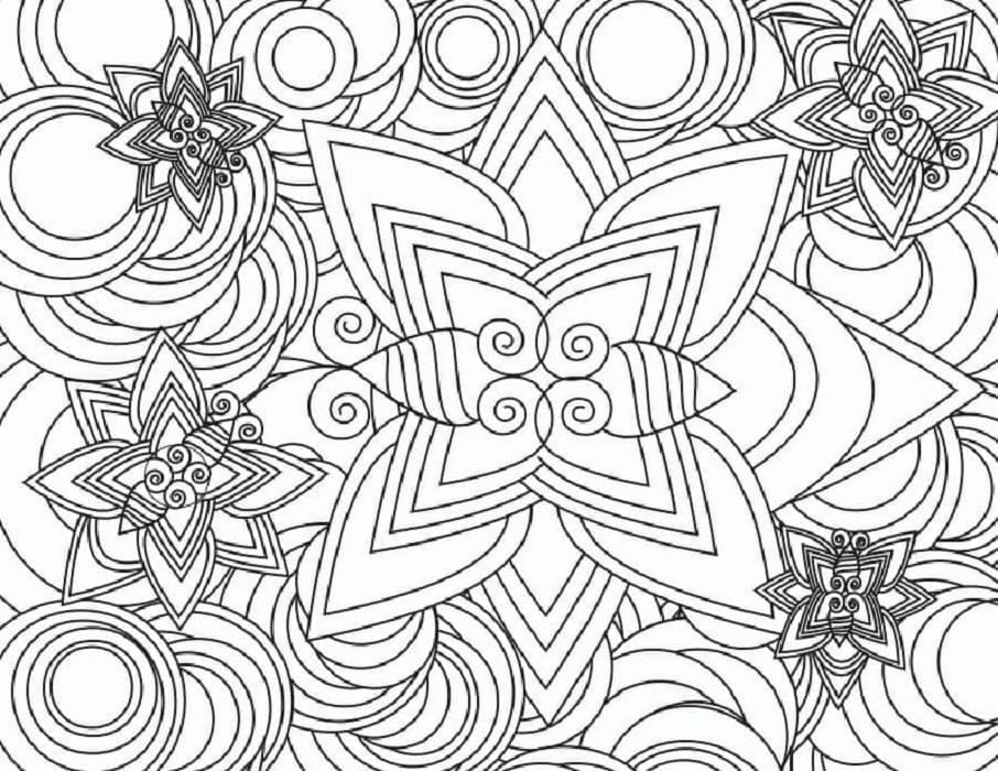 Amazing Abstract Printable Coloring Page