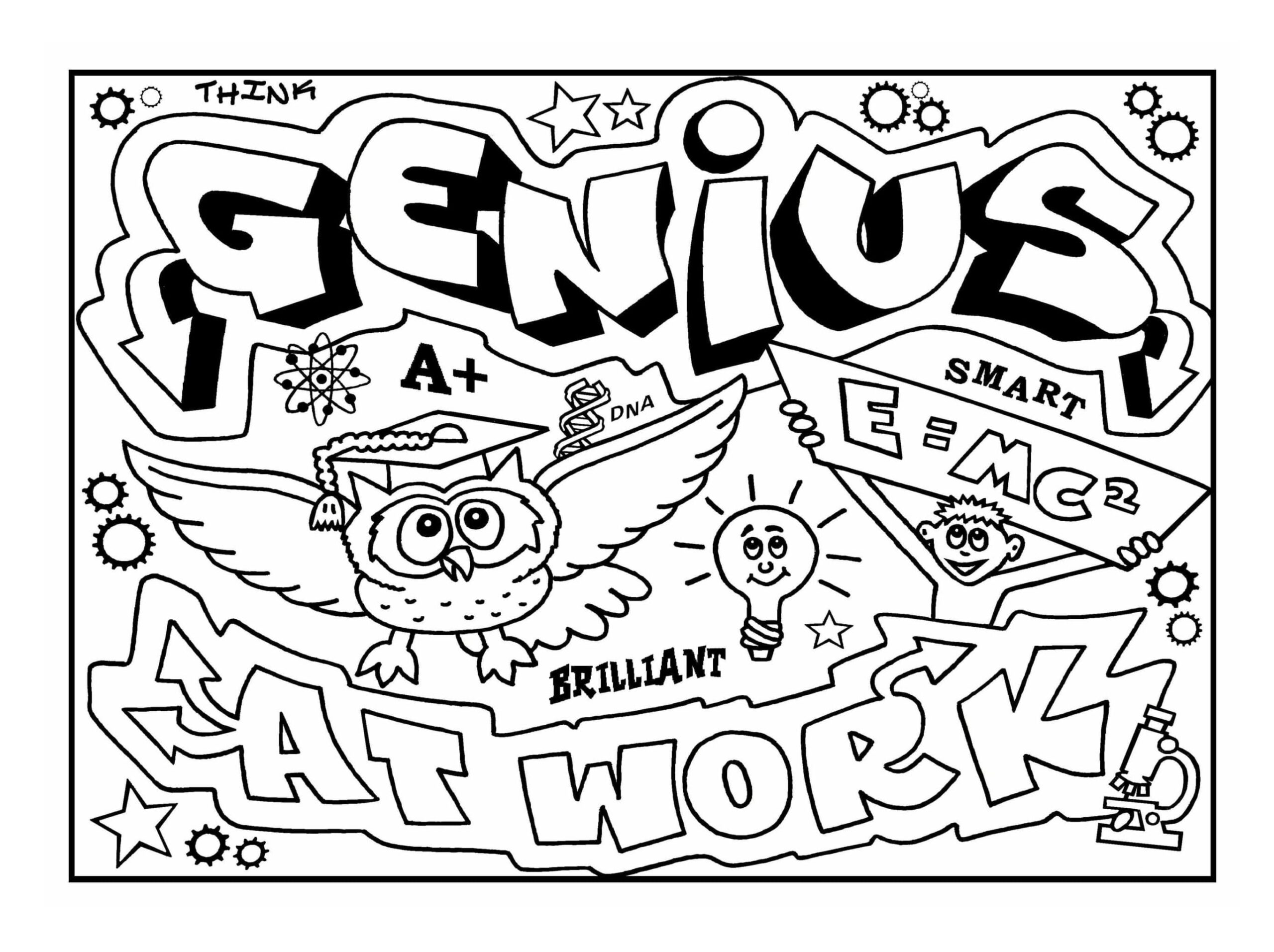 Amazing Art Printable Coloring Page