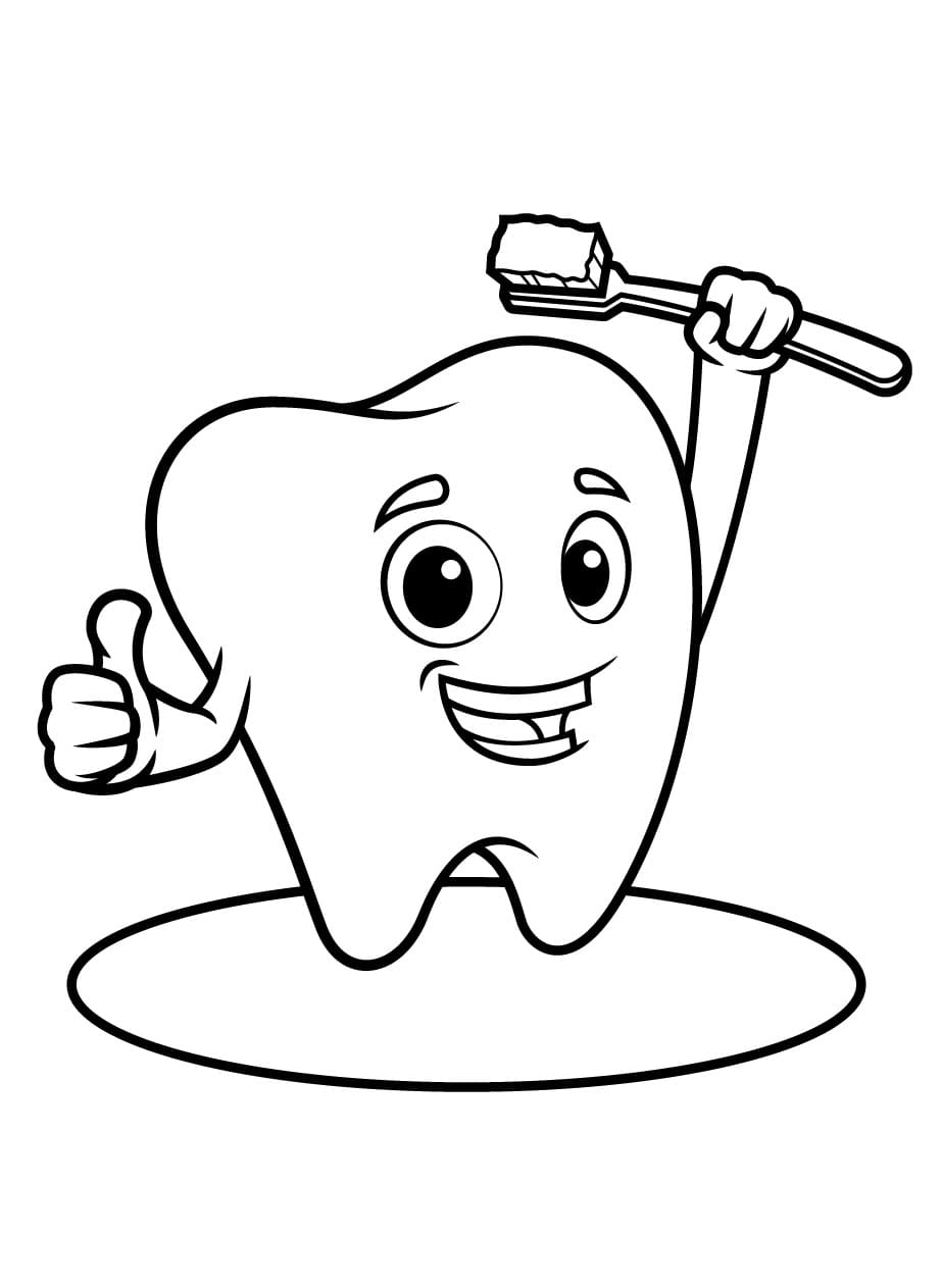 Dental Printable Coloring Page