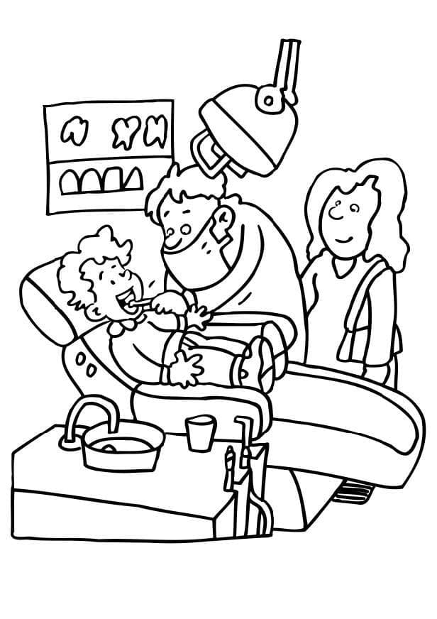 Download Dental Printable Coloring Page