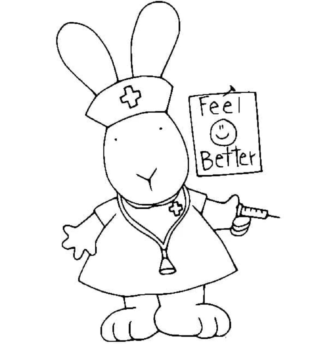 Feel Better Printable Coloring Page