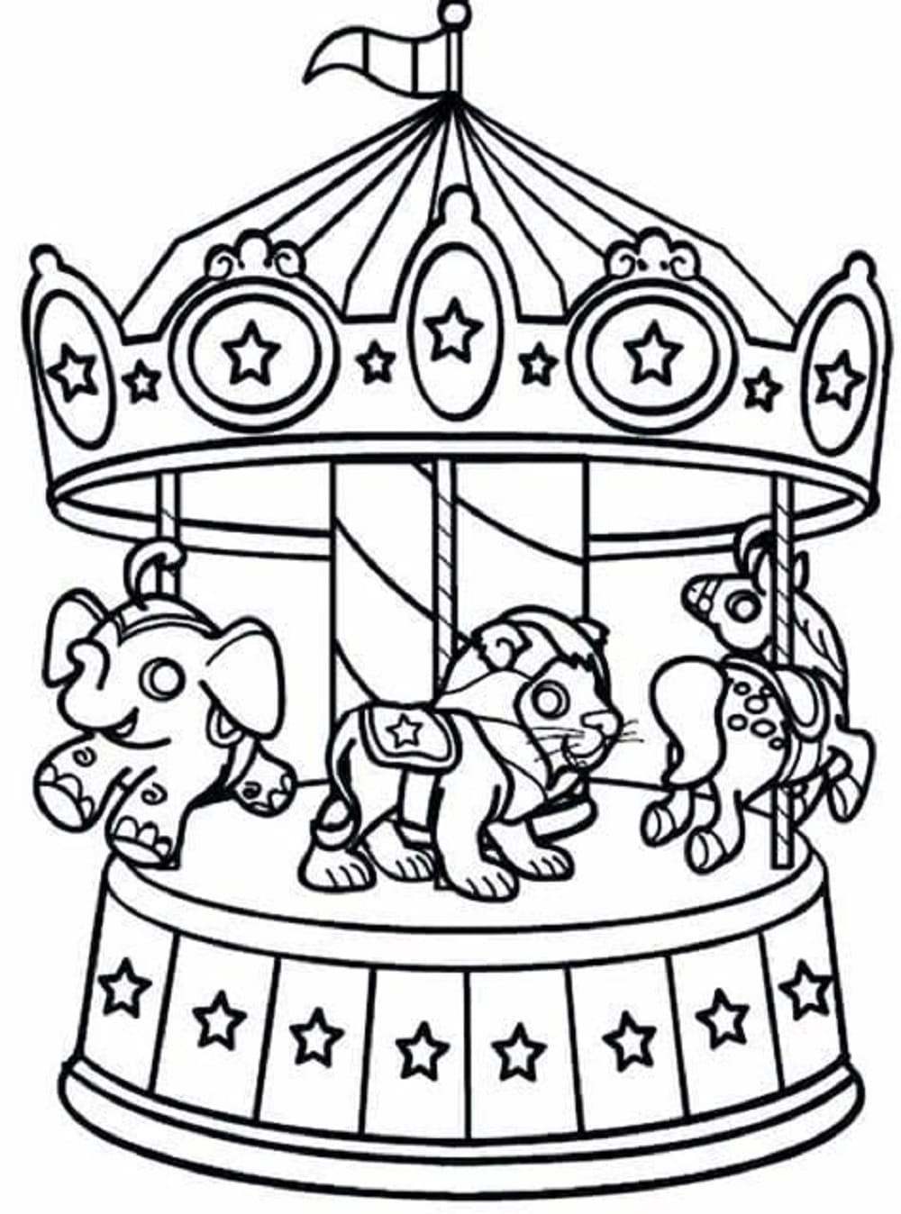 Free Carnival Printable Coloring Page