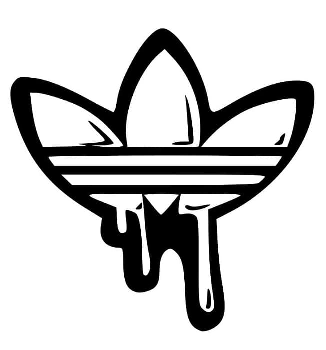 Free Print Adidas Logo Coloring Page