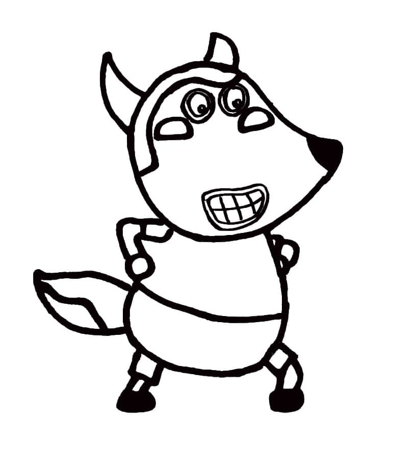 Fun Wolfoo Printable Coloring Page