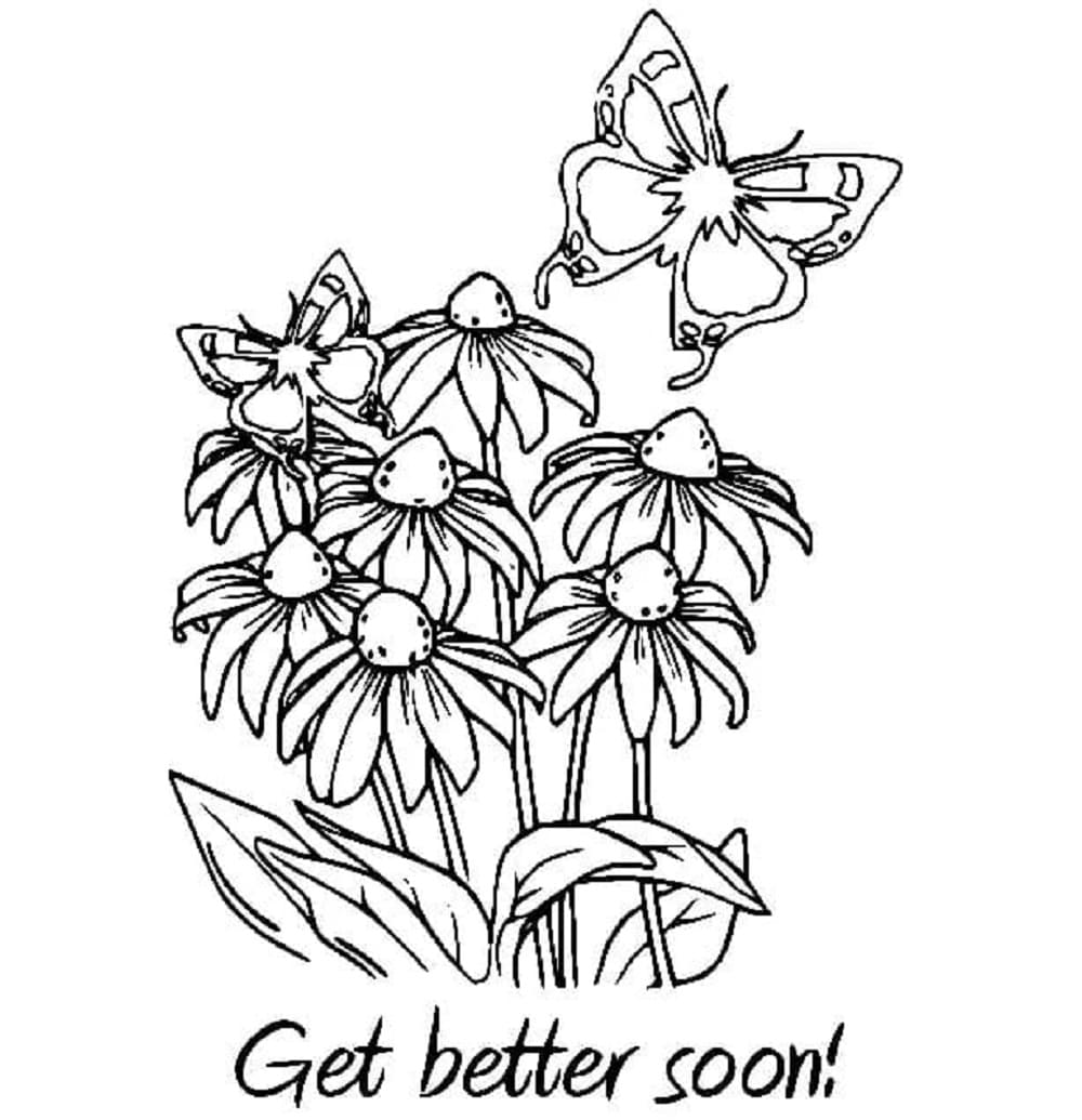 Get Better Soon Printable Coloring Page