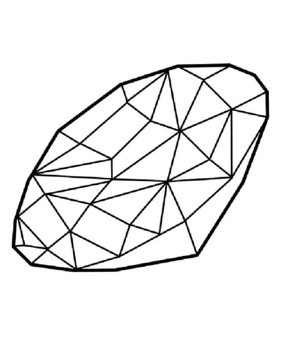 Good Diamond Printable Coloring Page