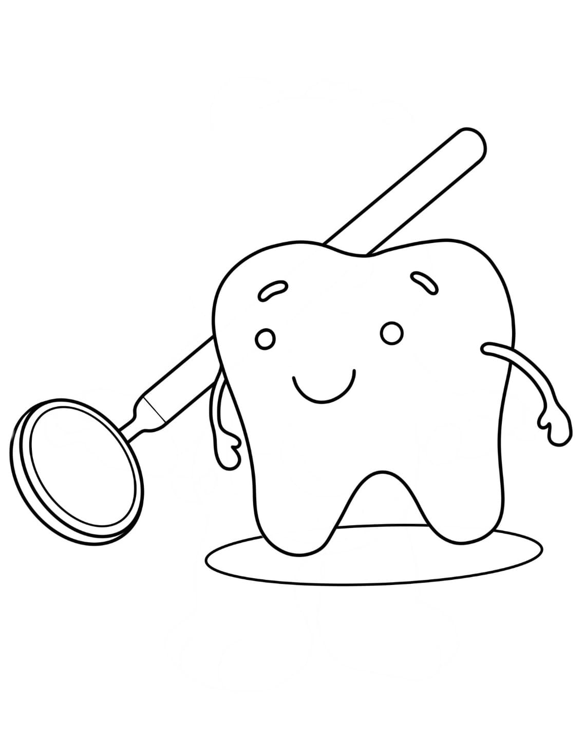 Great Dental Printable Coloring Page