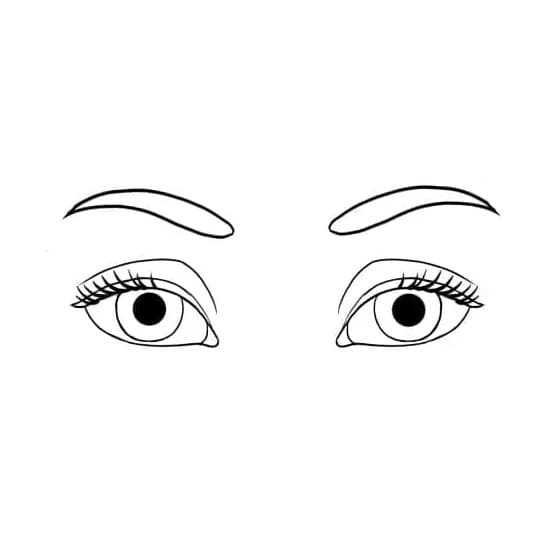 Human Eyes Printable Coloring Page