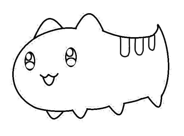 Kawaii Bugcat Capoo Printable Coloring Page