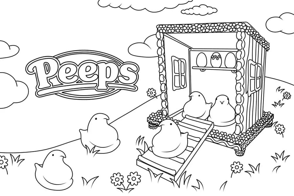 Marshmallow Peeps Free Download Printable Coloring Pages