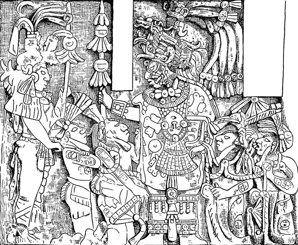 Mayan Military Printable Coloring Page