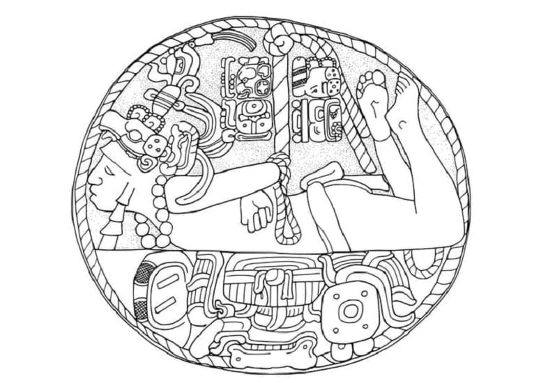 Mayan Prisoner Printable Coloring Page