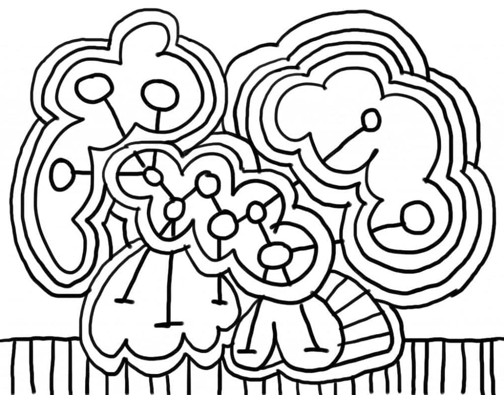 Nice Abstract Printable Coloring Page