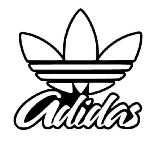 Print Adidas Coloring Page