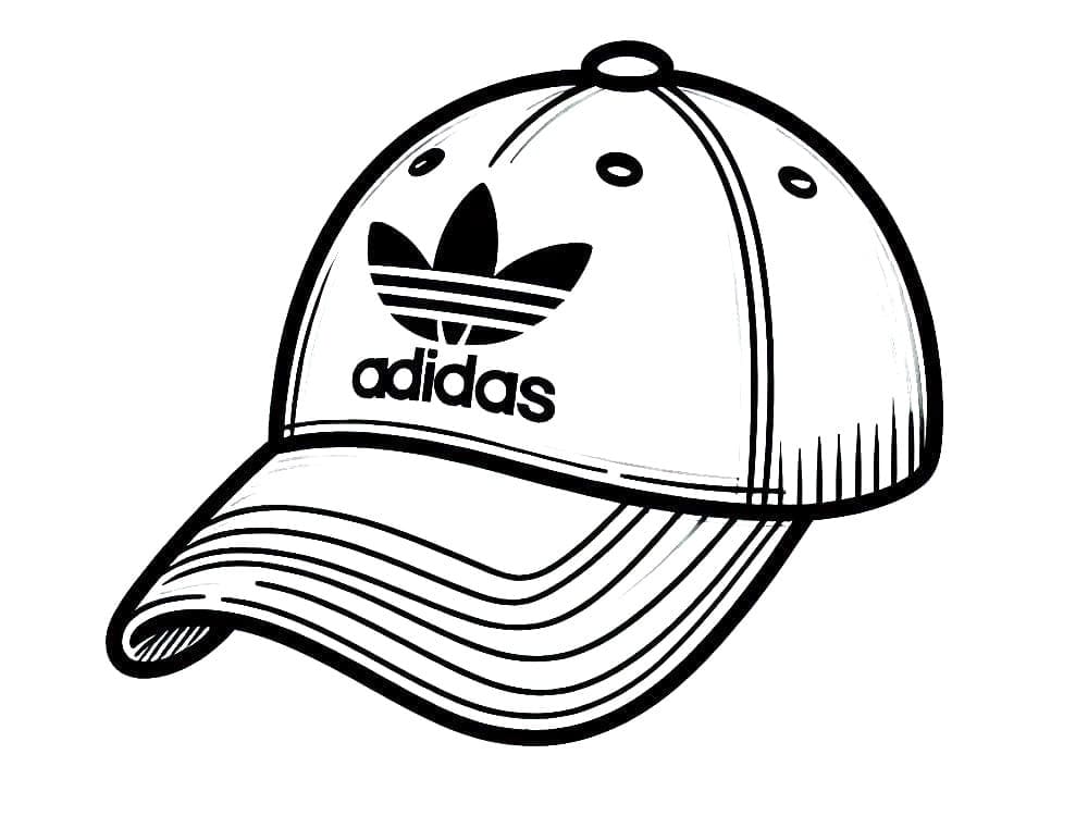 Print Adidas Hat Coloring Page