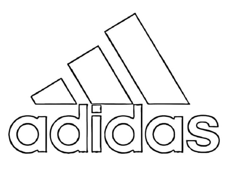 Print Adidas Logo Coloring Page