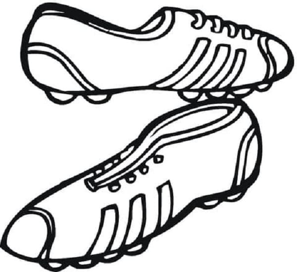 Print Adidas Sport Shoes Coloring Page