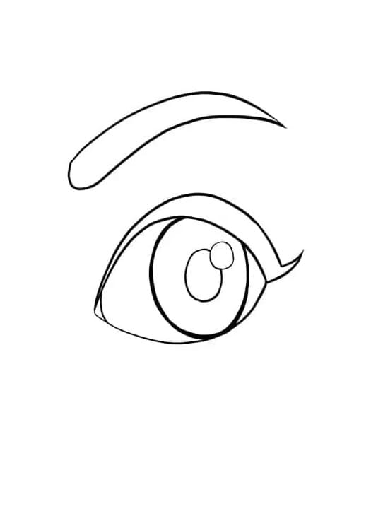 Print Angry Eye Coloring Pages