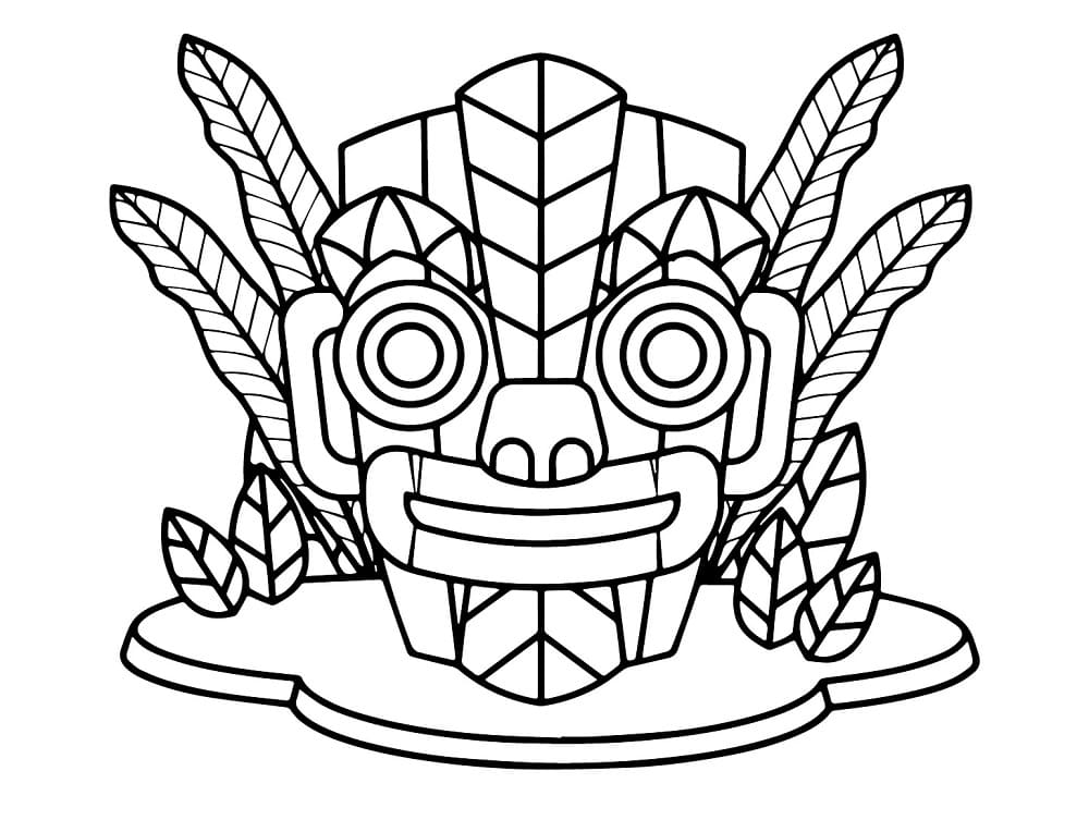 Print Basic Maya Civilization Coloring Page