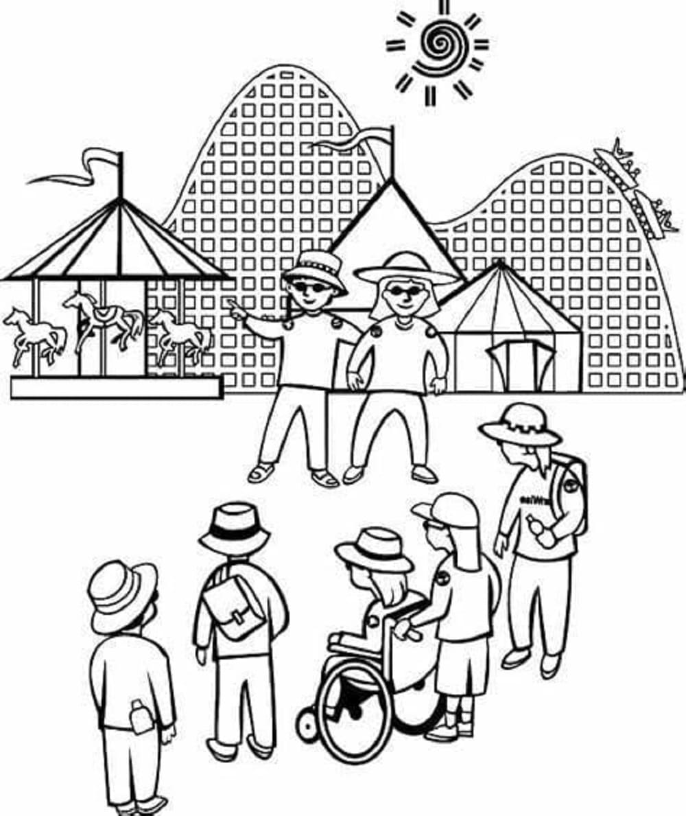 Print Big Carnival Coloring Page