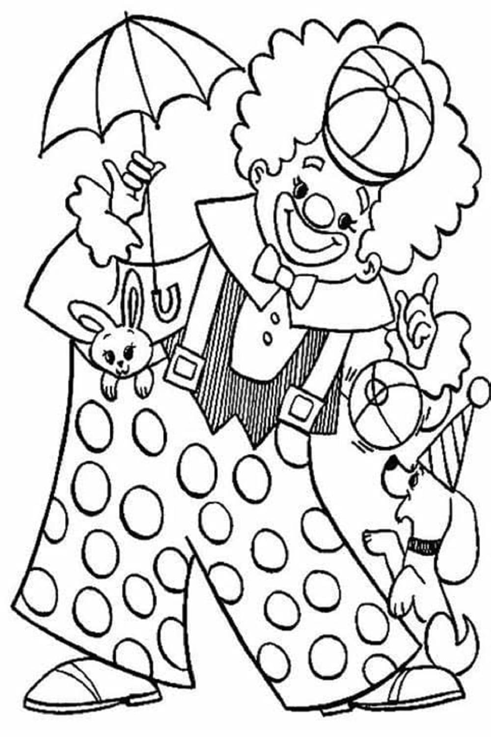 Print Carnival Image Coloring Page