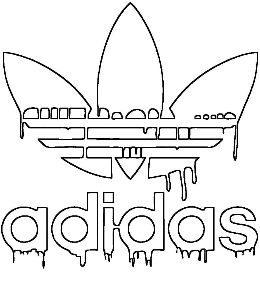 Print Cool Adidas Logo Coloring Page