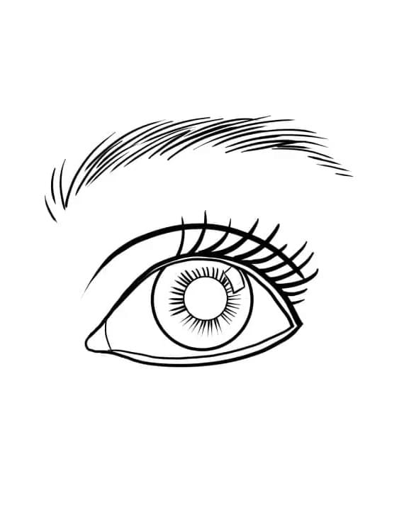 Print Cool Eye Coloring Pages