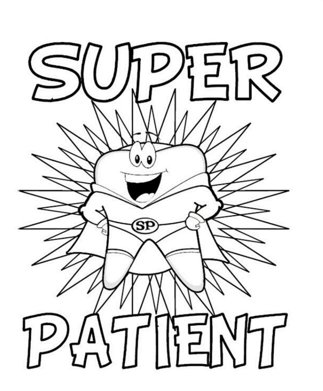 Print Dental Health Awareness Coloring Page