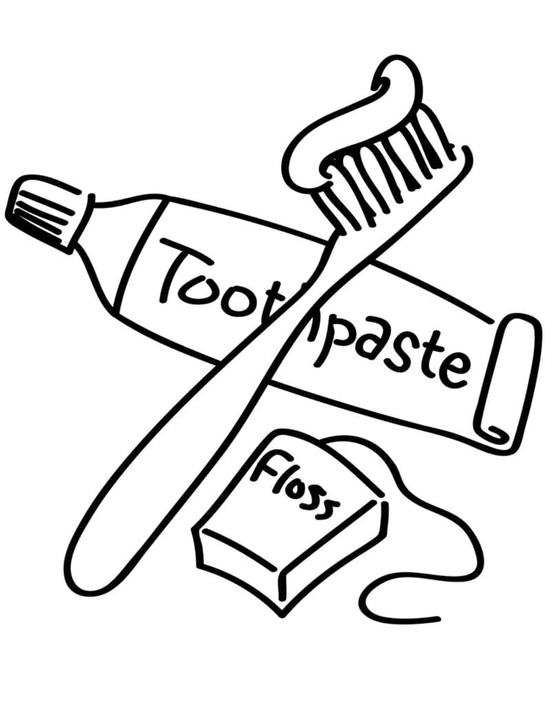 Print Dental Perfect Coloring Page