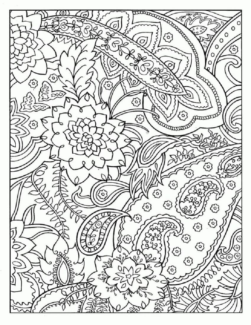 Print Difficult Abstract Coloring Page