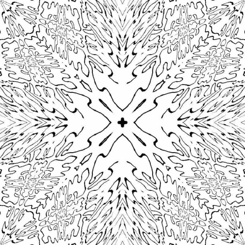 Print Fantastic Abstract Pattern Coloring Page