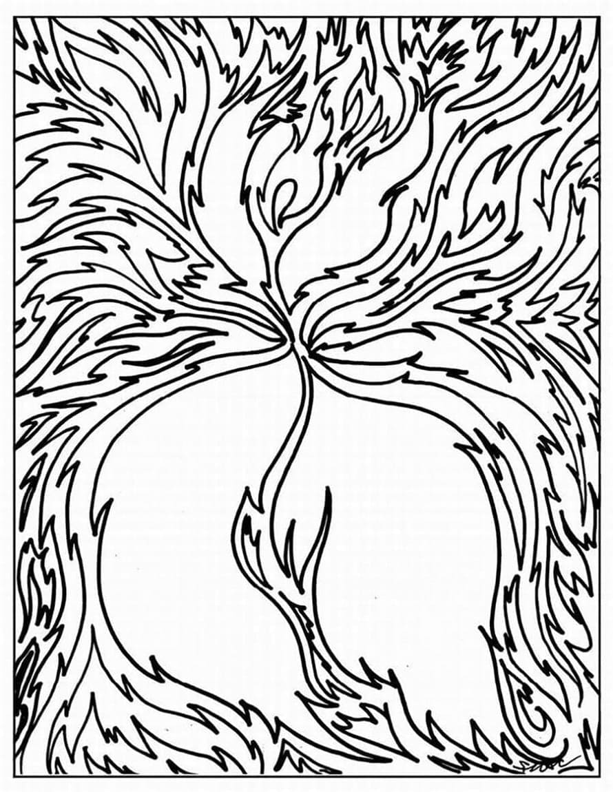 Print Free Abstract Pattern Coloring Page