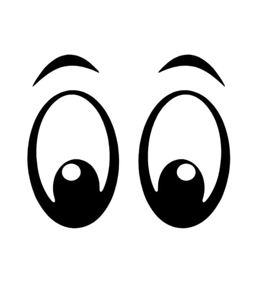 Print Funny Eyes Coloring Pages