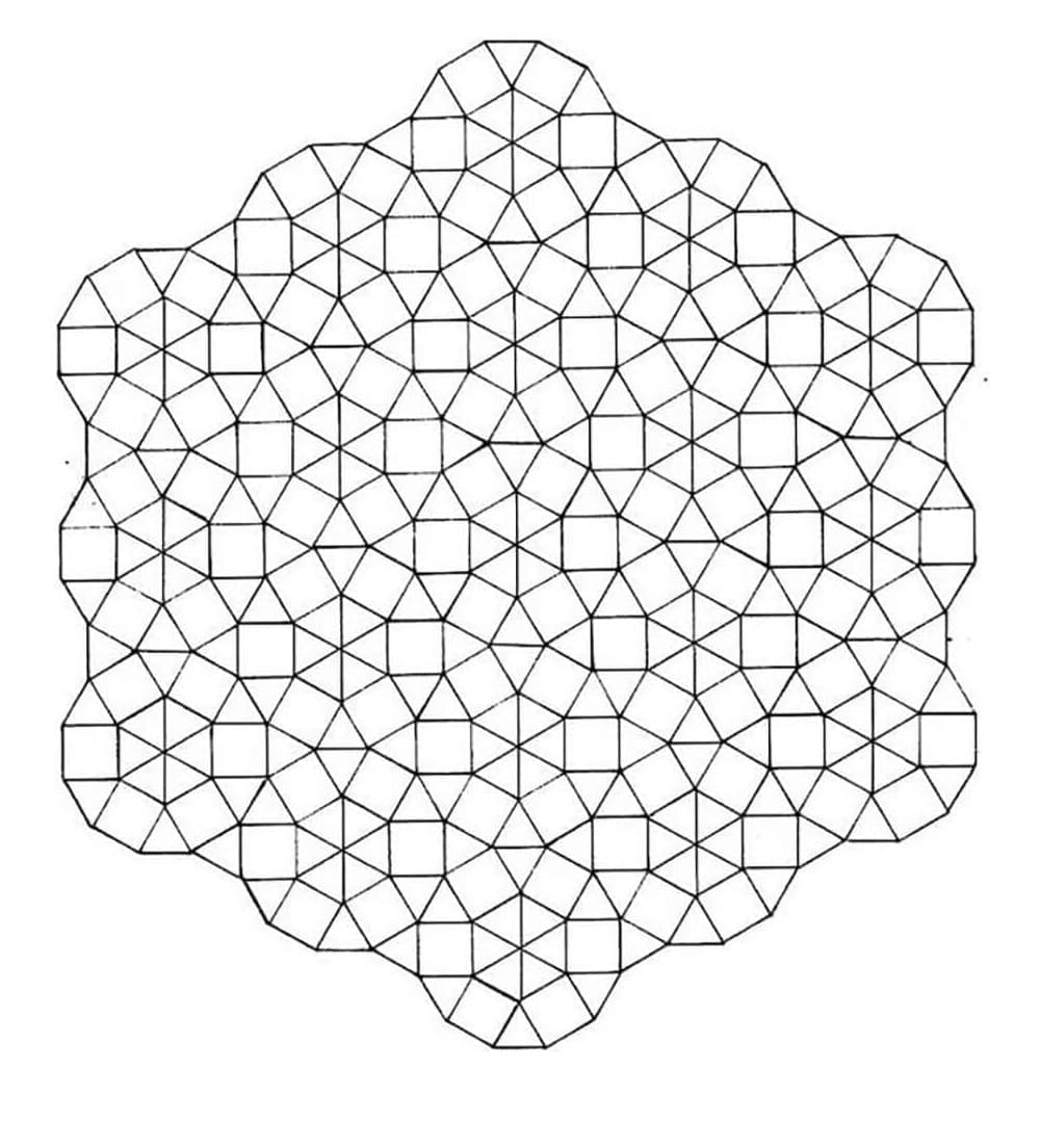 Print Geometric Abstract Coloring Page