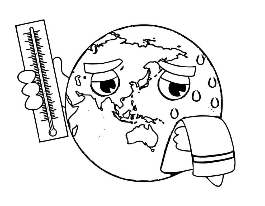 Global Warming Coloring Pages