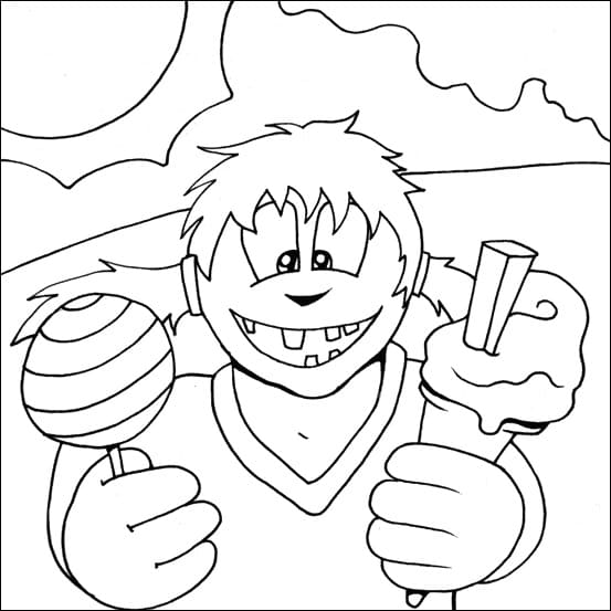 Print Kids Teeth Coloring Page