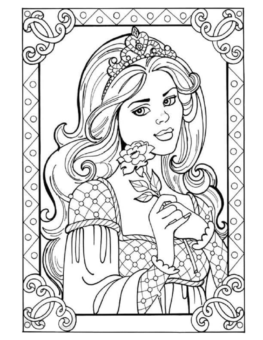 Print Lovely Princess Leonora Coloring Page