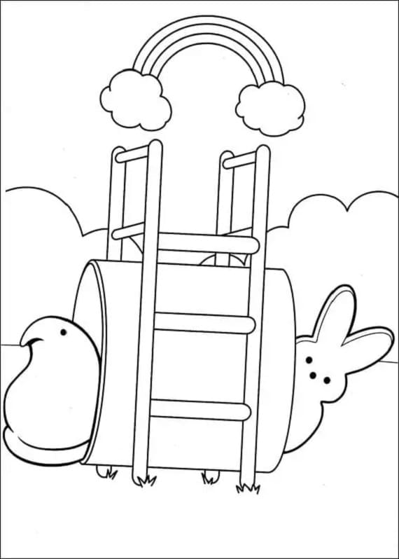 Print Marshmallow Peeps For Free Coloring Pages