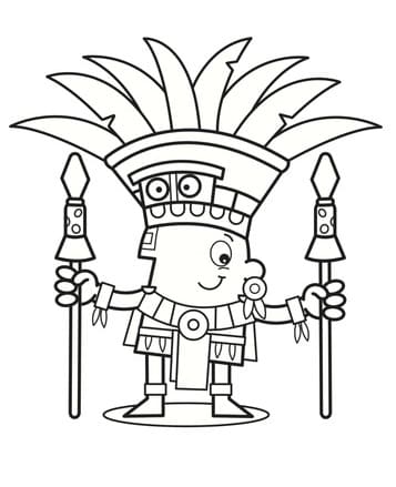 Print Mayan Coloring Page