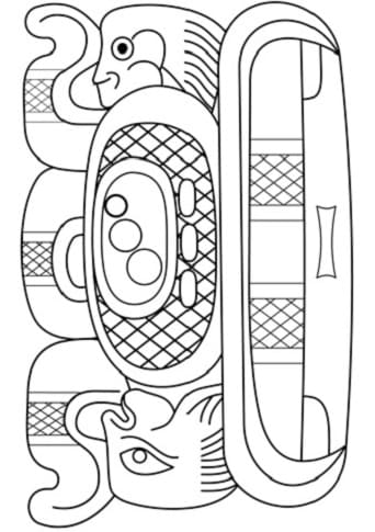 Print Mayan Free Images Coloring Page