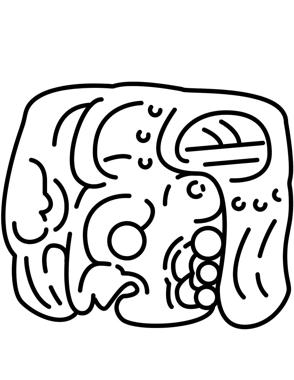 Print Mayan Free To Use Coloring Page