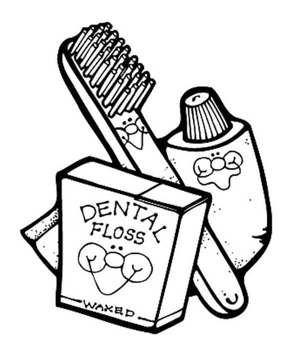 Print Normal Dental Coloring Page