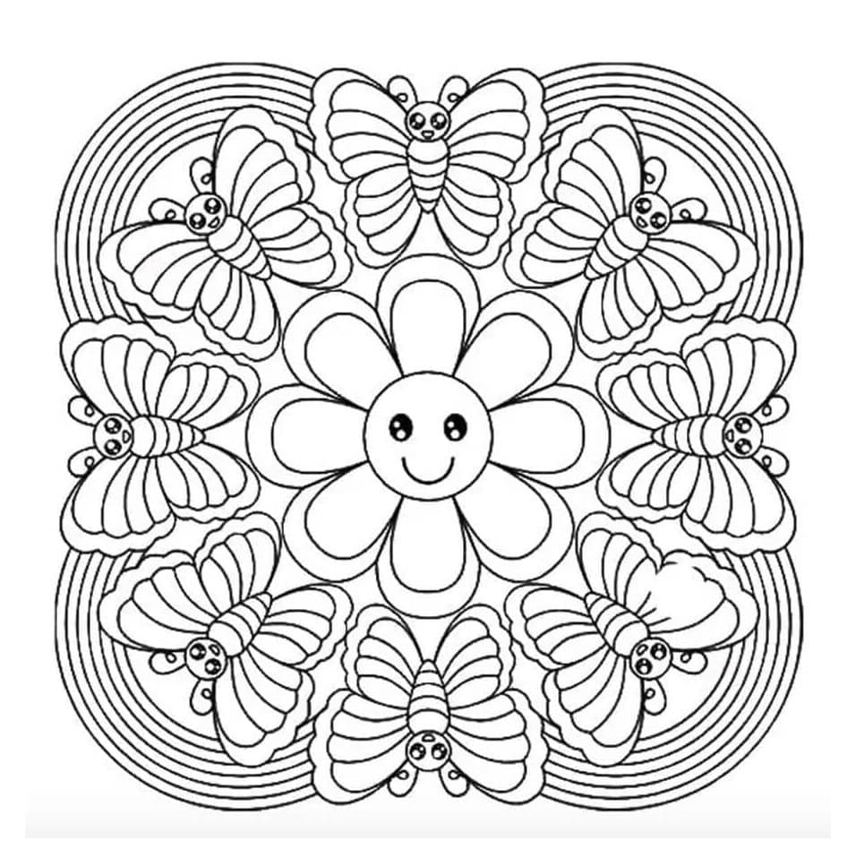 Print Perfect Abstract Coloring Page