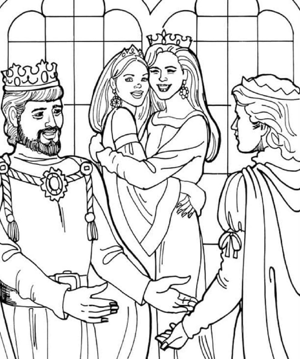 Print Princess Leonora Family Coloring Page