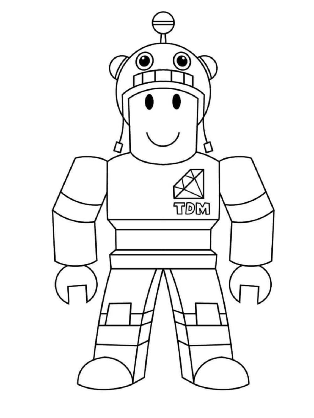 Print Roblox Looking For Diamond Coloring Page