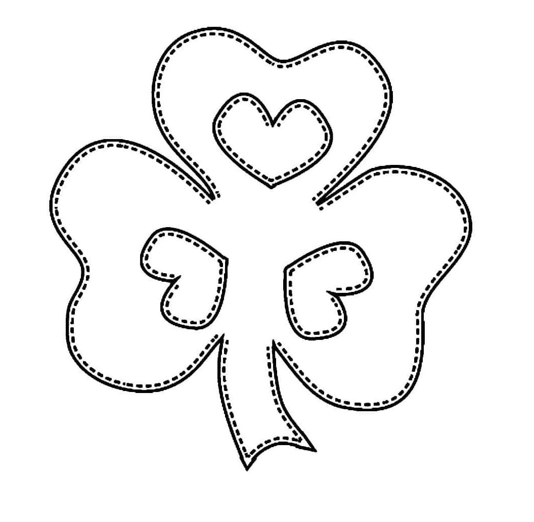 Print Shamrock Coloring Page