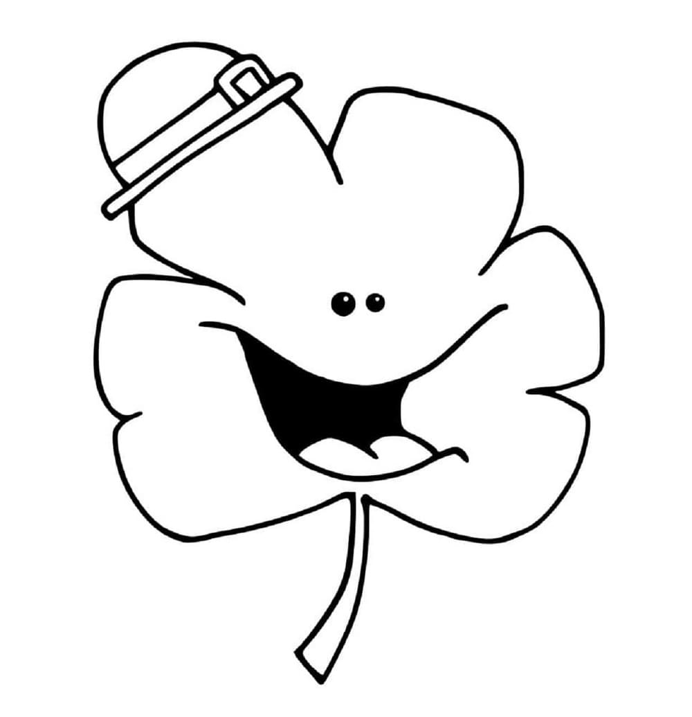 Print Shamrock Free Images Coloring Page